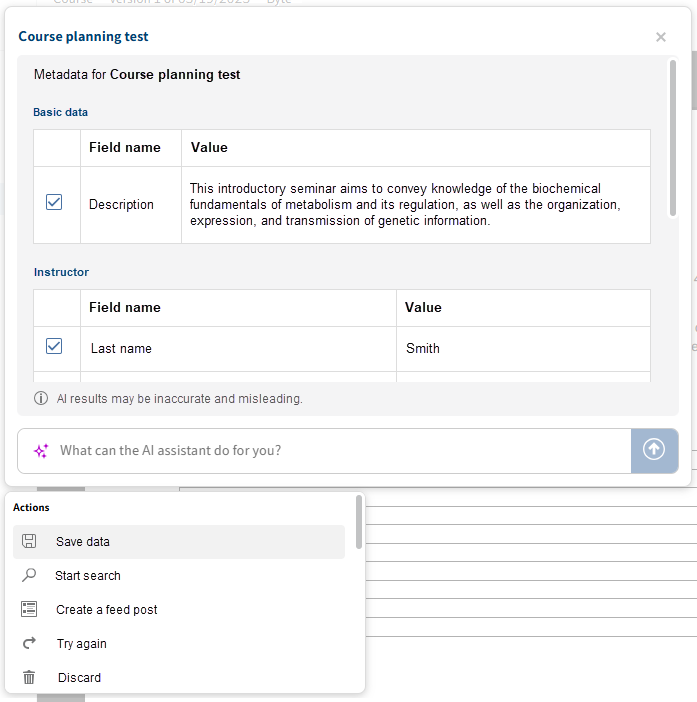 Assigning values to field names