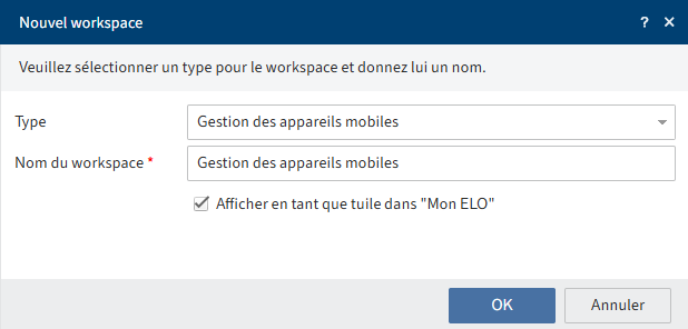 Workspaces | Client Web ELO