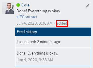 Editing history