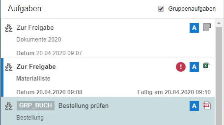 Aufgabenliste