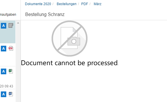 Fehlermeldung 'Anzeigebereich'