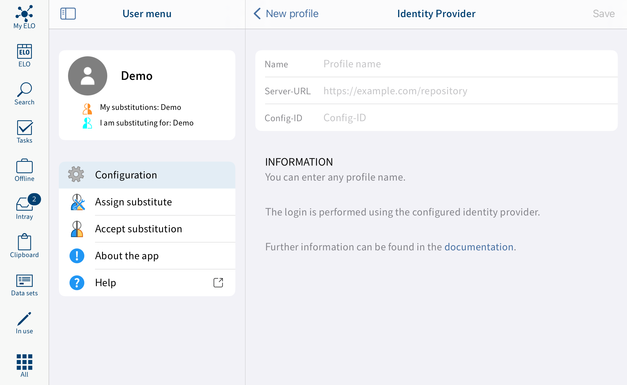 'ELOauth' dialog box