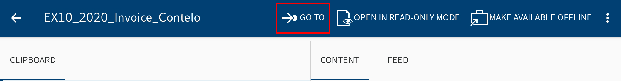 'GO TO' button