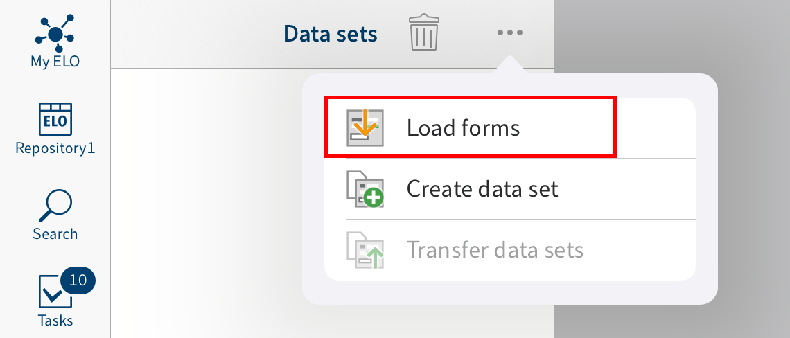 'Load forms' button