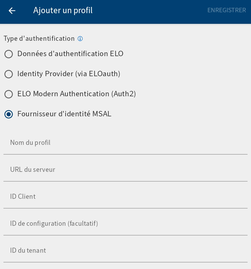 Ajouter le dialogue Profil, MSAL Identity Provider