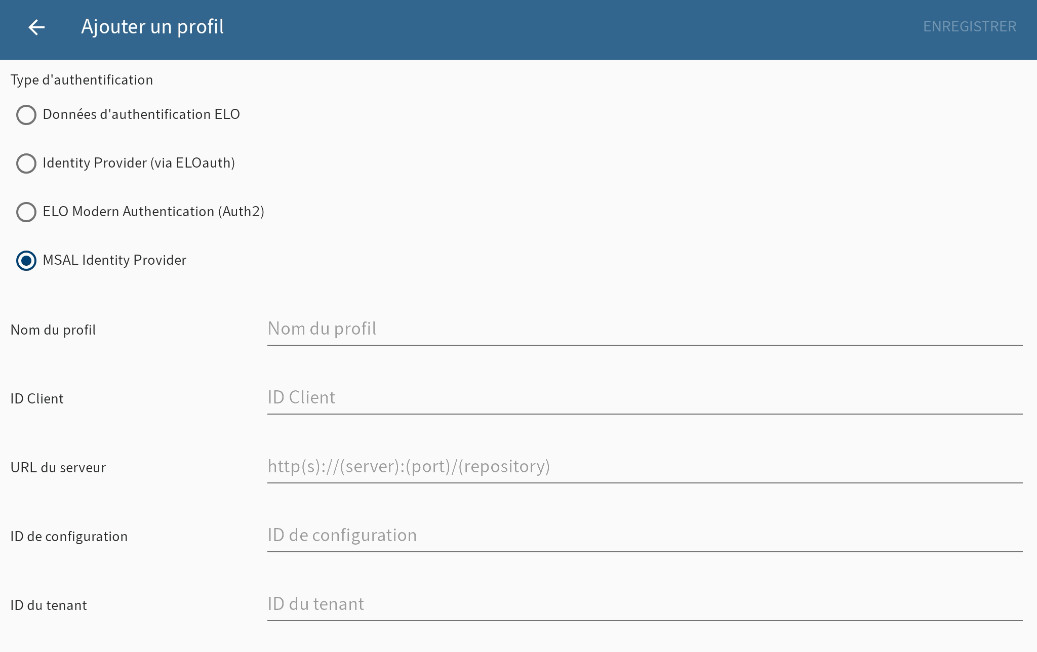 Ajouter le dialogue Profil, MSAL Identity Provider