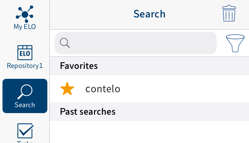 Search favorites